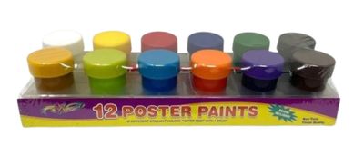 Poster Paint 12's (includes brush)