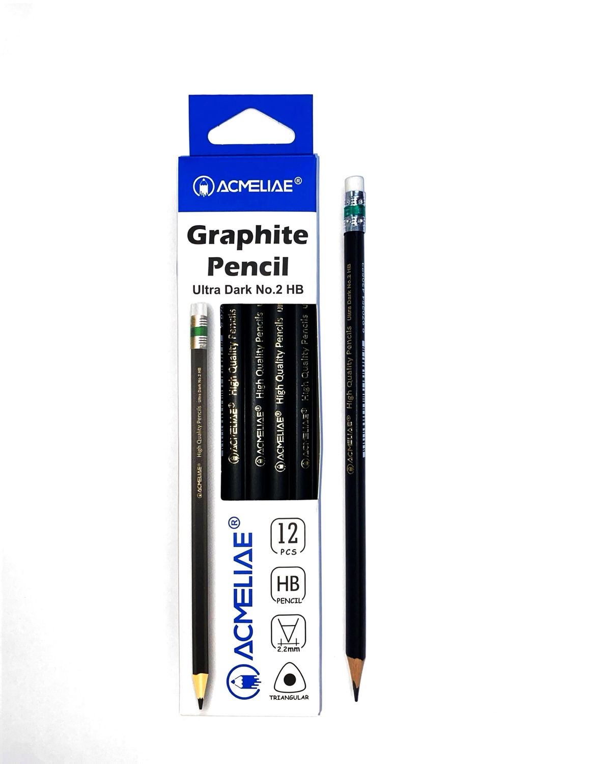 Pencils 2HB- Triangular Ultra Dark (Dozen)
