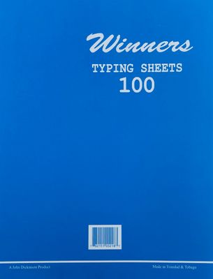 Typing Sheets- 100 sheets Typing Sheets- 100 sheets