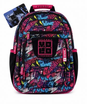Yolo Backpack- Crazy Graffiti