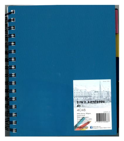 Notebook- Foldermate 5 in 1 (A5) Notebook- Foldermate 5 in 1 (A5)