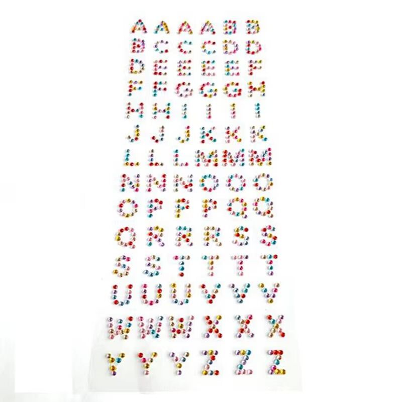 Gem Stone Sticker- Alphabet Gem Stone Sticker- Alphabet