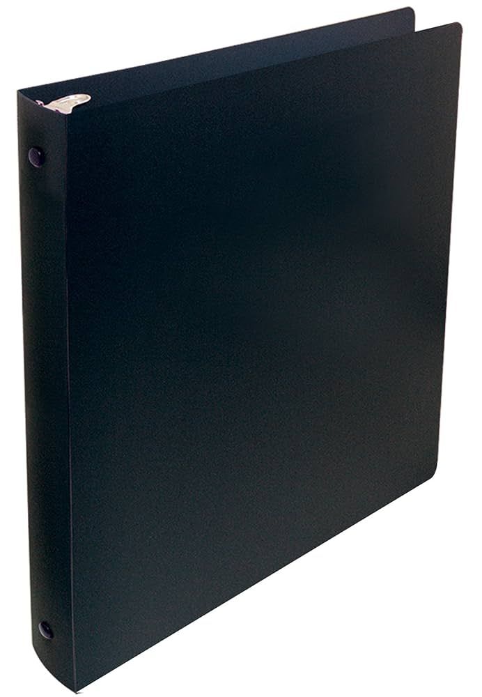 Poly Ring Binder 1'' (Soft Cover Black)