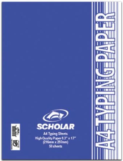 A4 Typing Sheets - 50 Pages (Scholar)