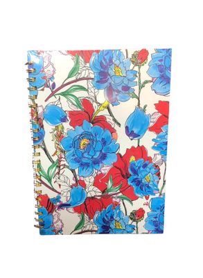 Notebook A4 Hardcover - Spiral (Floral Pattern)