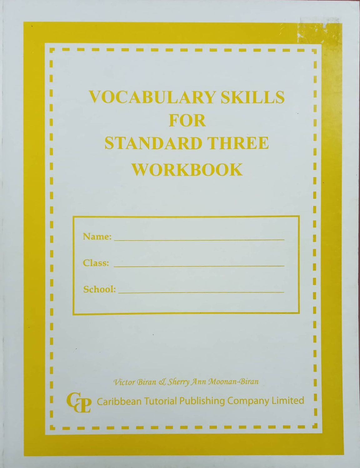 Vocabulary Skills for Standard Three Workbook