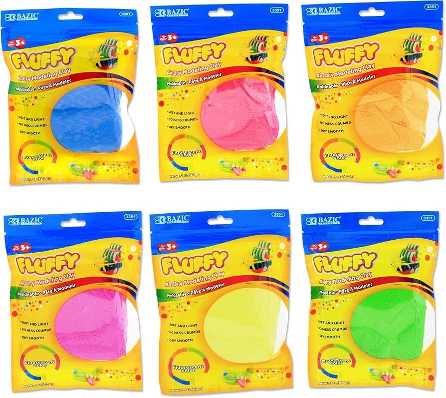 Fluffy Air Drying Clay - Fluorescent
