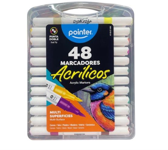 Acrylic Markers 48pcs- Double Tip
