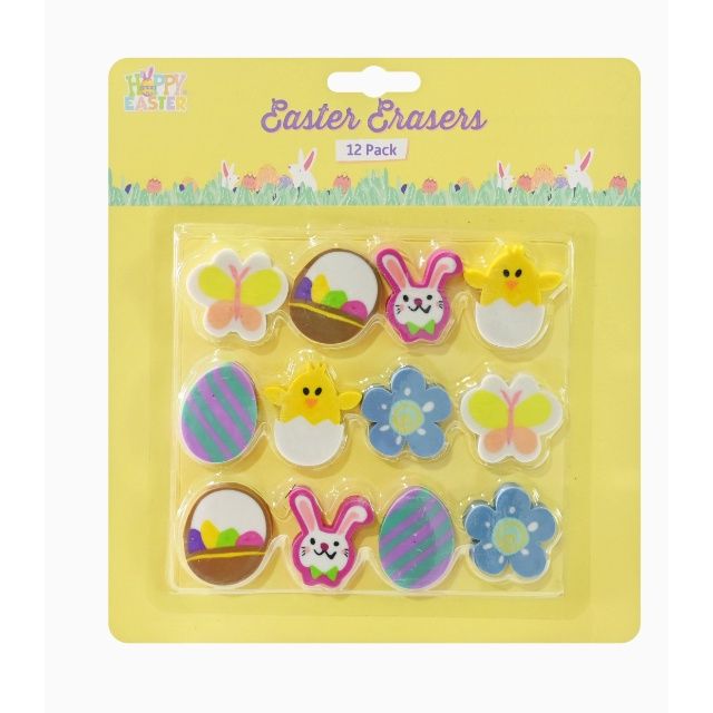 Easter Erasers - 12 Pack