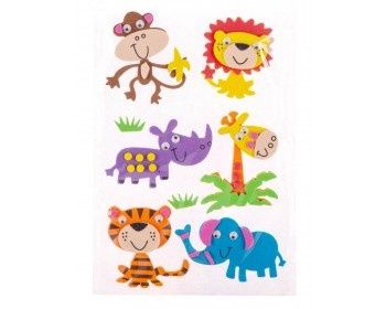 3D Foam Shaped Jungle Animals
