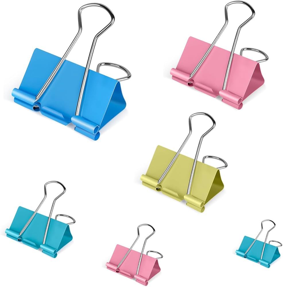 Binder Clips Coloured