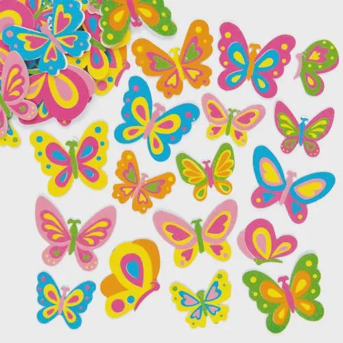 Foam Shaped Stickers- Butterfly