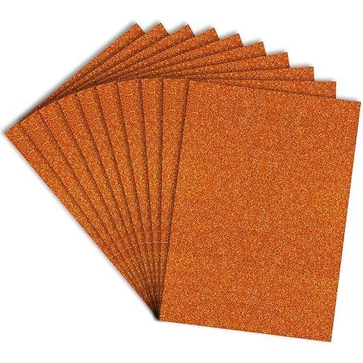 Orange Glitter Foam Adhesive