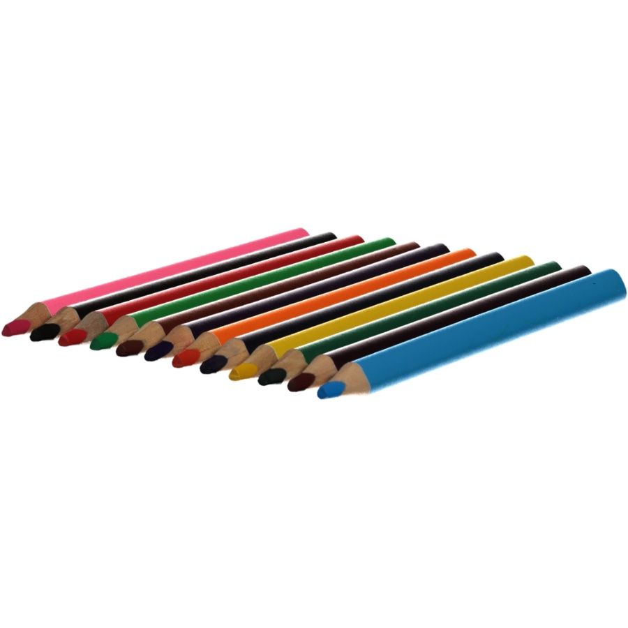 Jumbo Coloured Pencil- 12pcs