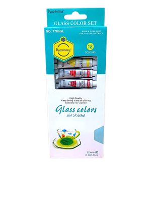 Glass Colour Paint -Tubes (12pcs)