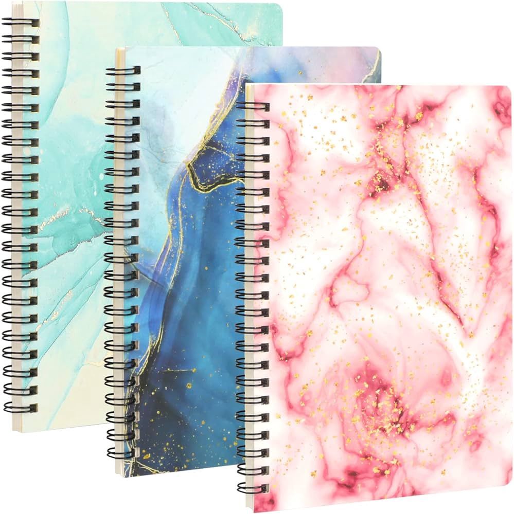 A4 Spiral Notebook- Marble