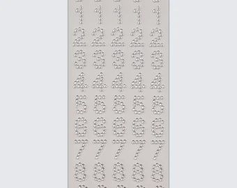 Gemstones Stickers- Numbers