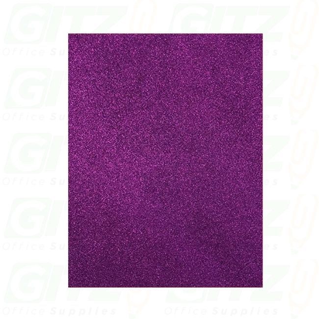 Adhesive Glitter Foam (8.5" X 11")- Purple