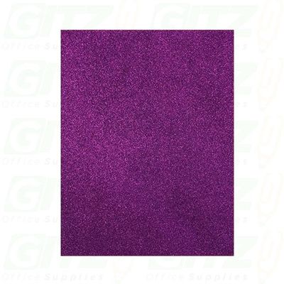 Adhesive Glitter Foam (8.5" X 11")- Purple