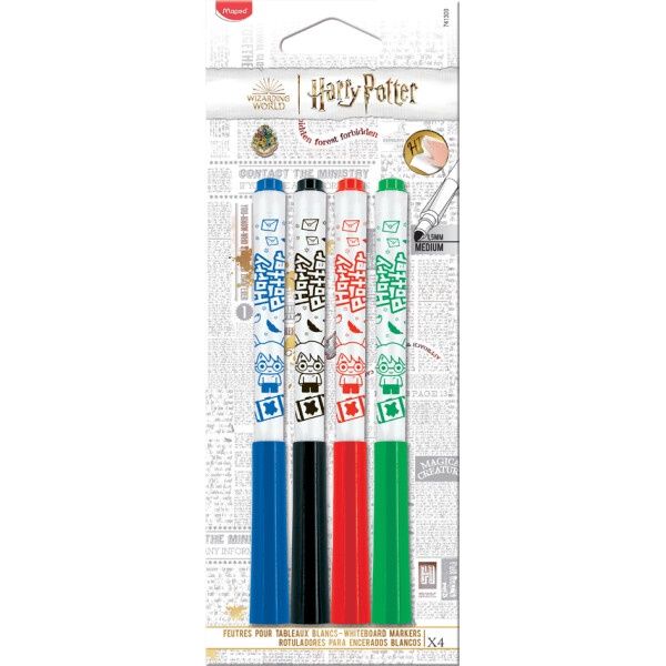 Whiteboard Markers 4pk - Harry Potter