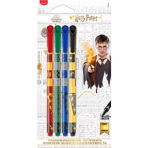 Felt Tip Markers 4pk - Harry Potter Felt Tip Markers 4pk - Harry Potter