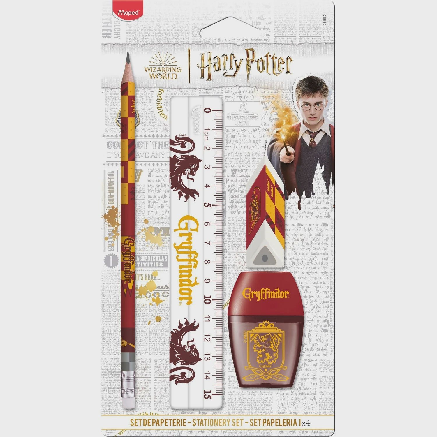 Stationery Set 4pcs - Harry Potter