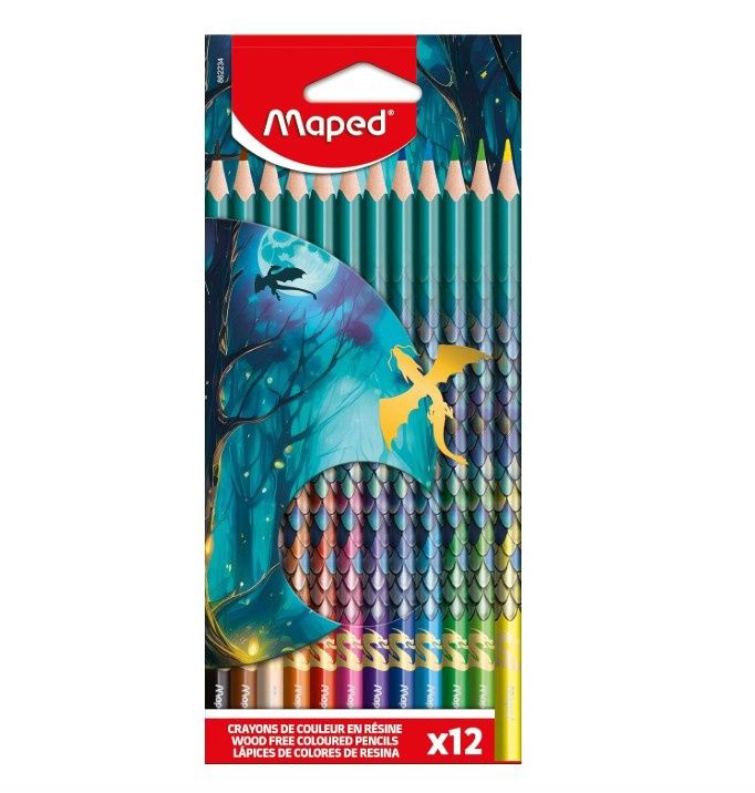 Coloured Pencil 12's- Dragon