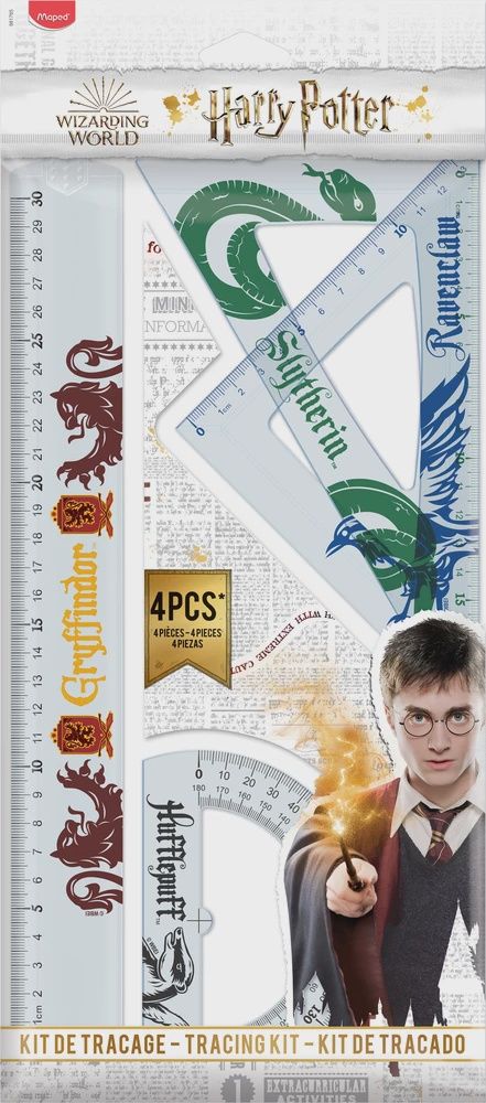Ruler Set 4pcs- Harry Potter