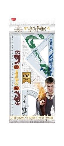 Ruler Set 4pcs- Harry Potter