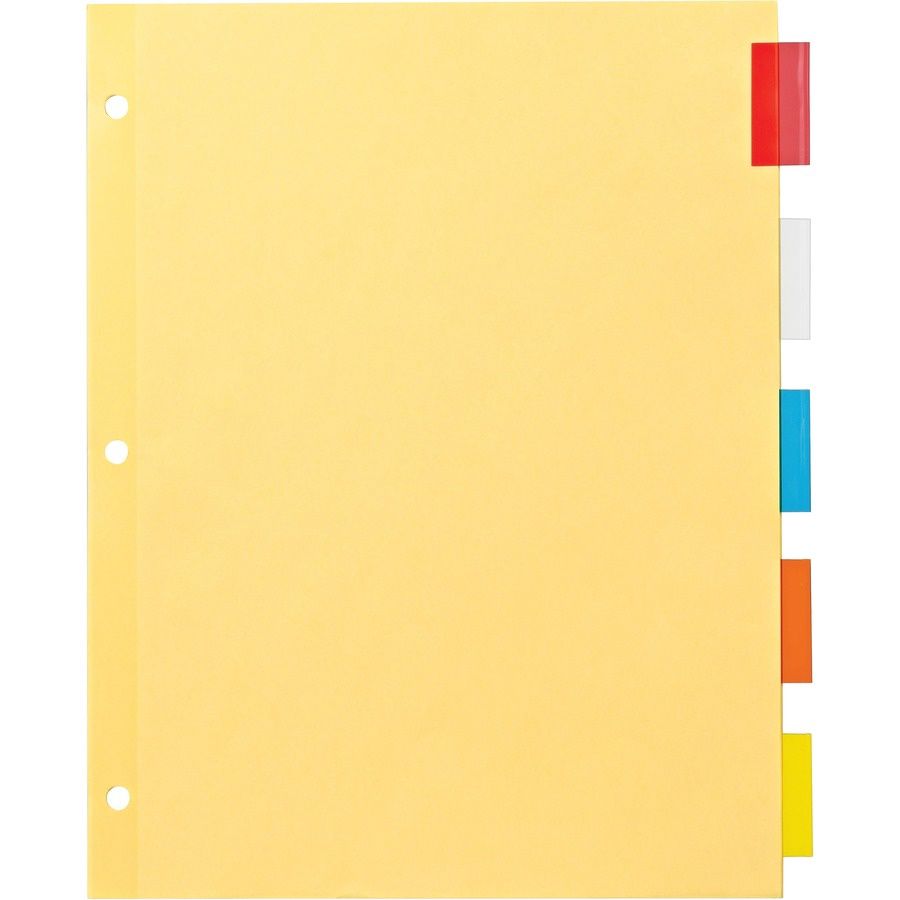 Insertable Tab Dividers- 5 Colours