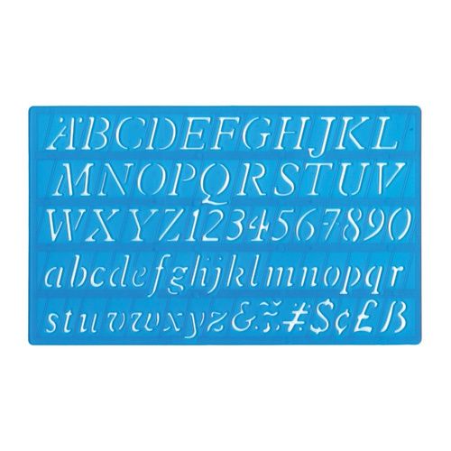 Lettering Stencil - 20mm (Italic)