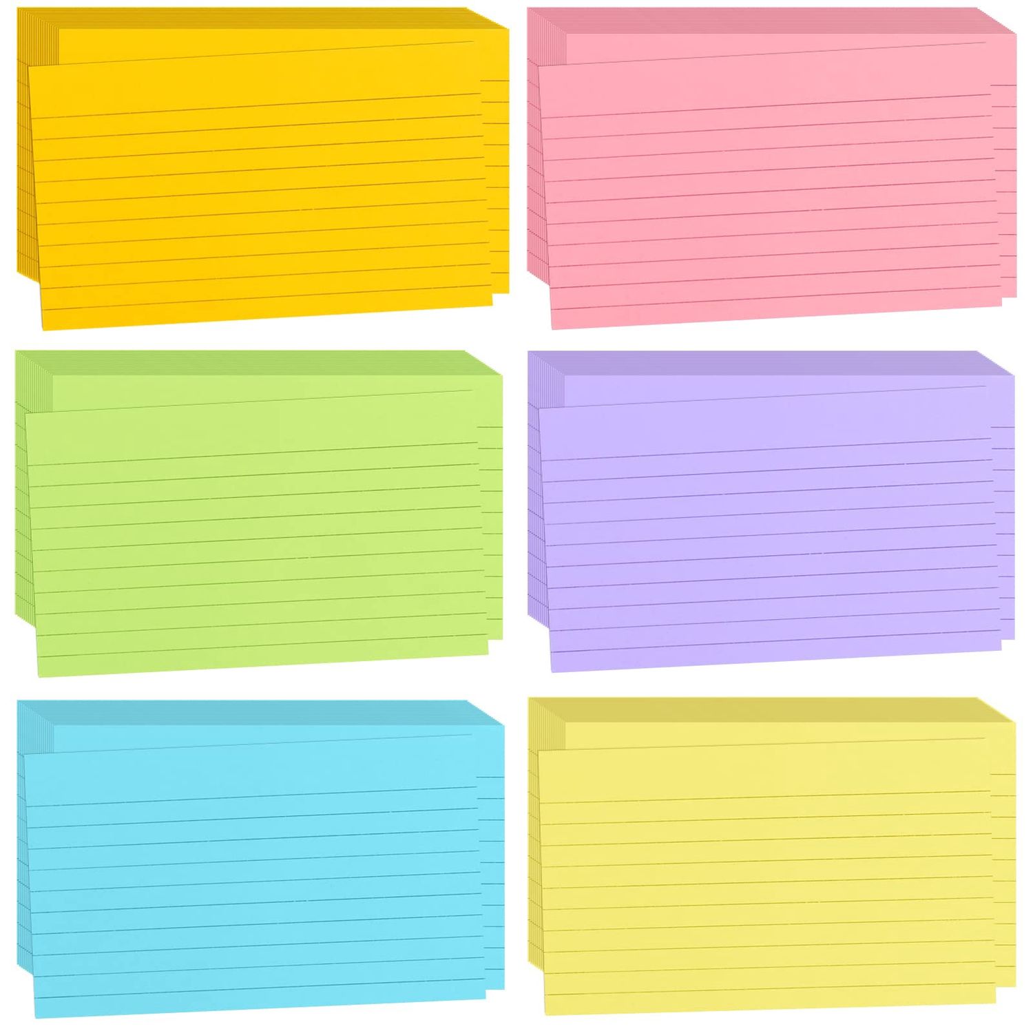 Index Cards- 4" X 5" (Coloured)