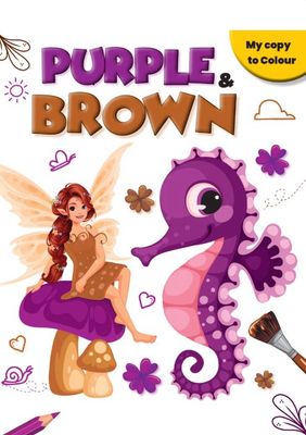 My Copy To Colour Purple & Brown