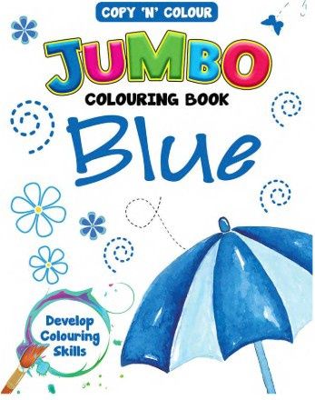 Copy 'N' Colour Jumbo Colouring Book - Blue