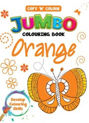 Copy 'N' Colour Jumbo Colouring Book - Orange