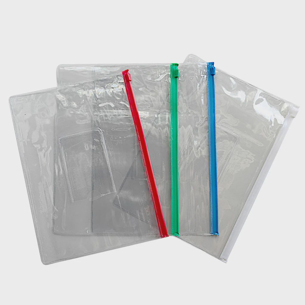 Clear Zipper Bag - A5
