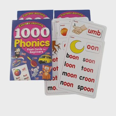 Express Learning - 1000 Phonics Flash Cards for Beginners