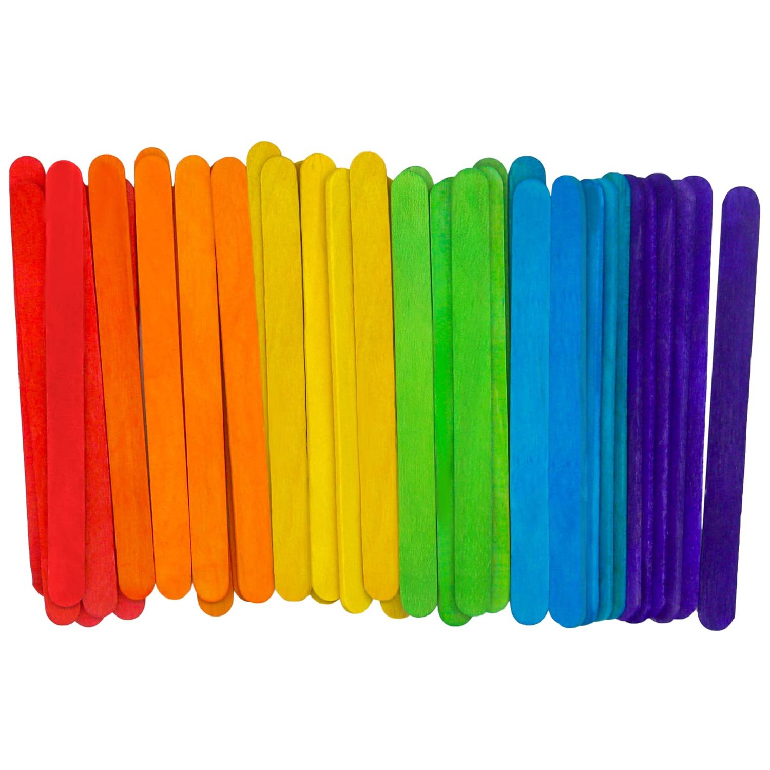 Popsicle Sticks - Coloured (100 pcs)