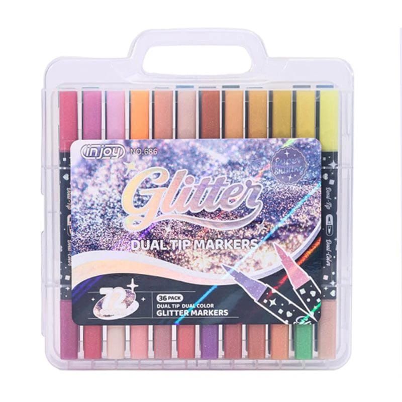 Glitter Markers- Dual Tip (72pcs) Glitter Markers- Dual Tip (72pcs)