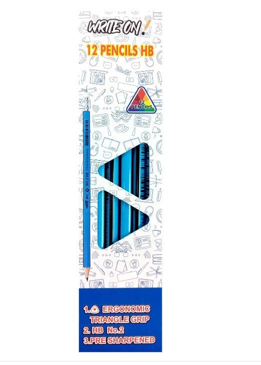 Pencils HB- Triangle Grip (12pcs) Pencils HB- Triangle Grip (12pcs)
