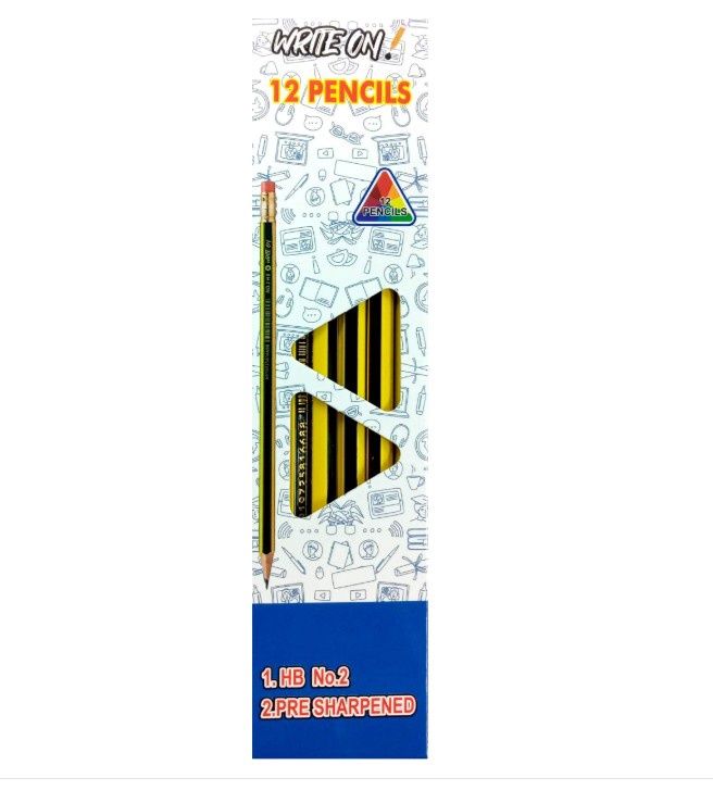 Pencils HB- Hexagon (12pcs) Pencils HB- Hexagon (12pcs)