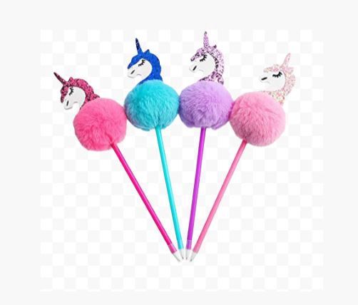 Unicorn Pom Pom Pen