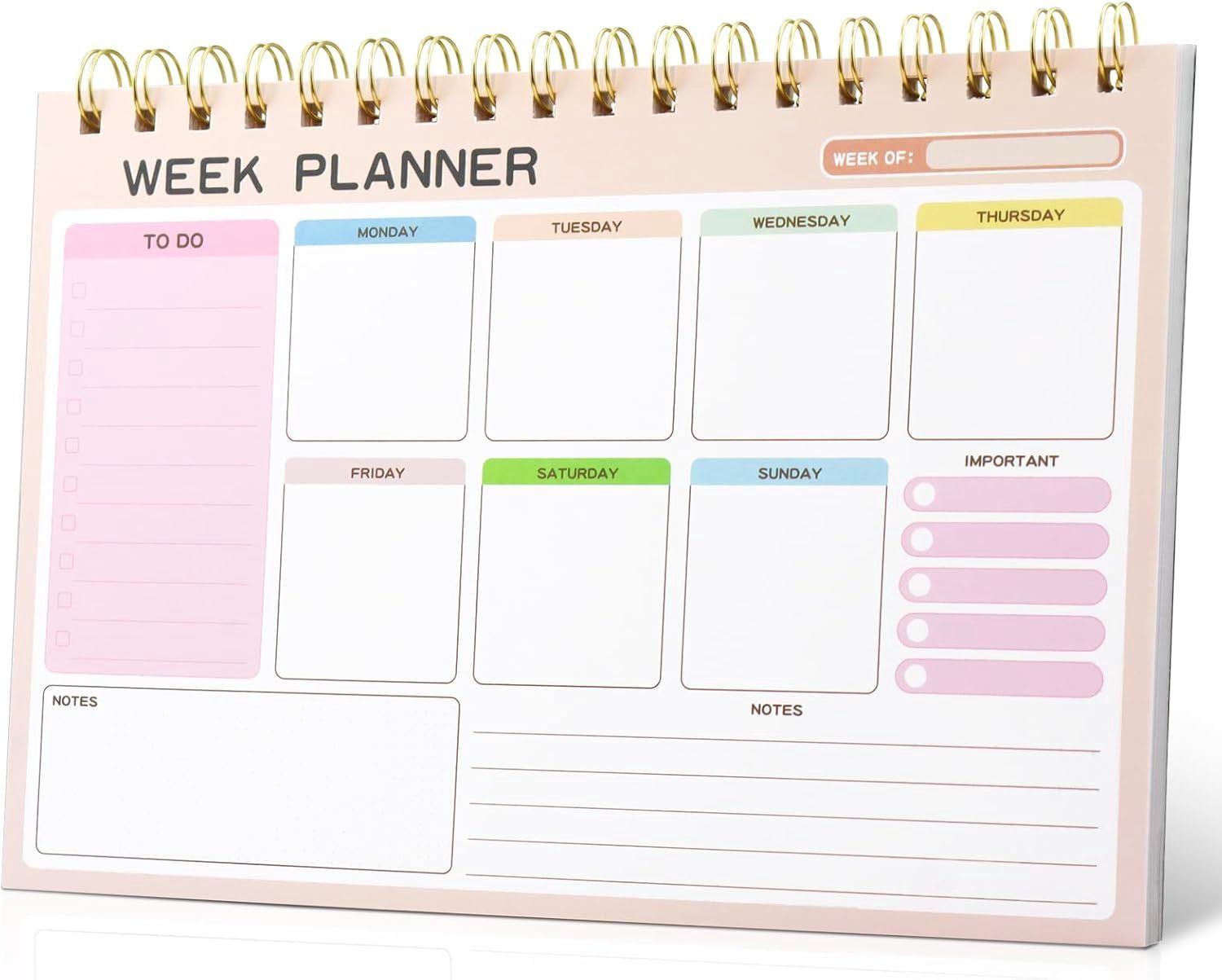 Spiral Weekly Planner Spiral Weekly Planner