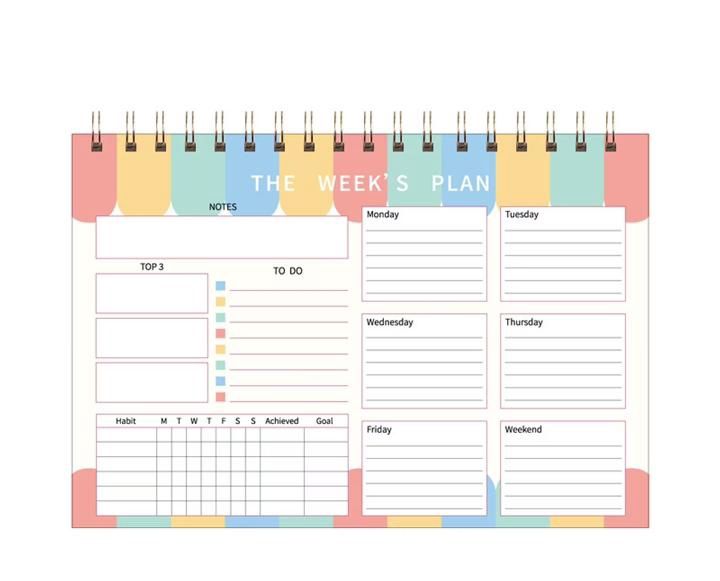 The Week's Plan- Planner The Week's Plan- Planner