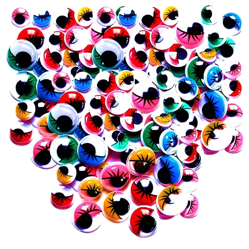 Coloured Self Adhesive Googly Eyes - 140pcs (10mm) Coloured Self Adhesive Googly Eyes - 140pcs (10mm)