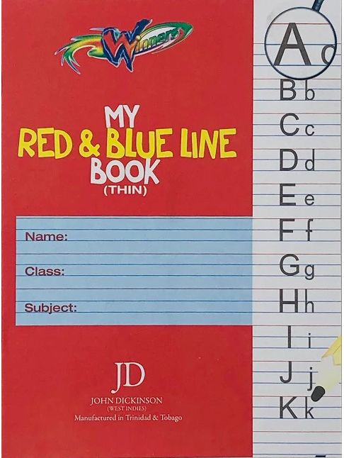 Red and Blue Line 1/2 (Thin) Dz