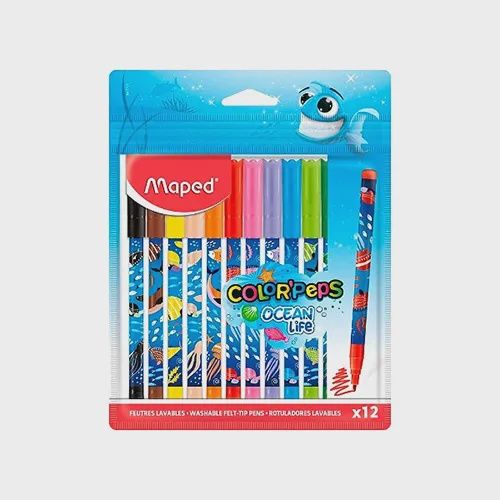 Maped Colour Markers- 12's (Ocean Life) Maped Colour Markers- 12's (Ocean Life)
