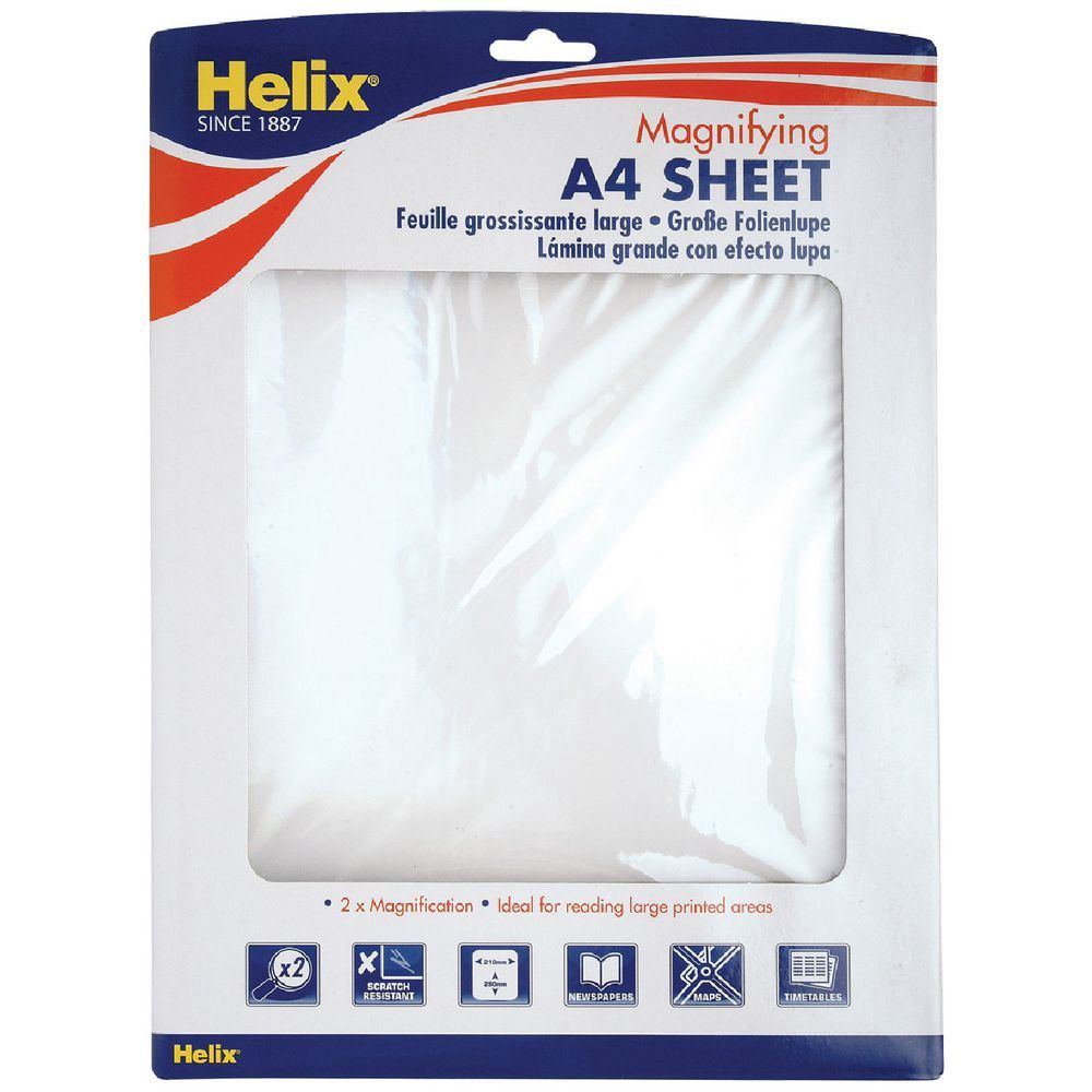 Magnifying Sheet- A4 Large (11 3/4 Magnifying Sheet- A4 Large (11 3/4" X 8 1/4")