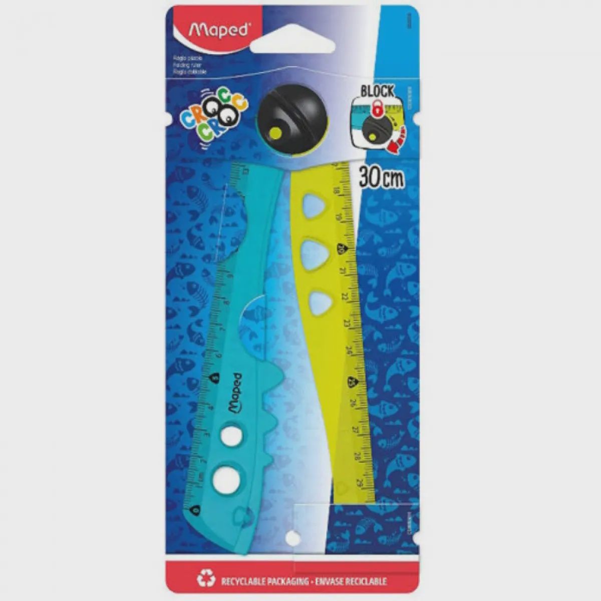 Maped Foldable Ruler- Croc Croc (30cm)
