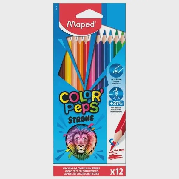 Maped Colour Pencils 12's (Strong) Maped Colour Pencils 12's (Strong)